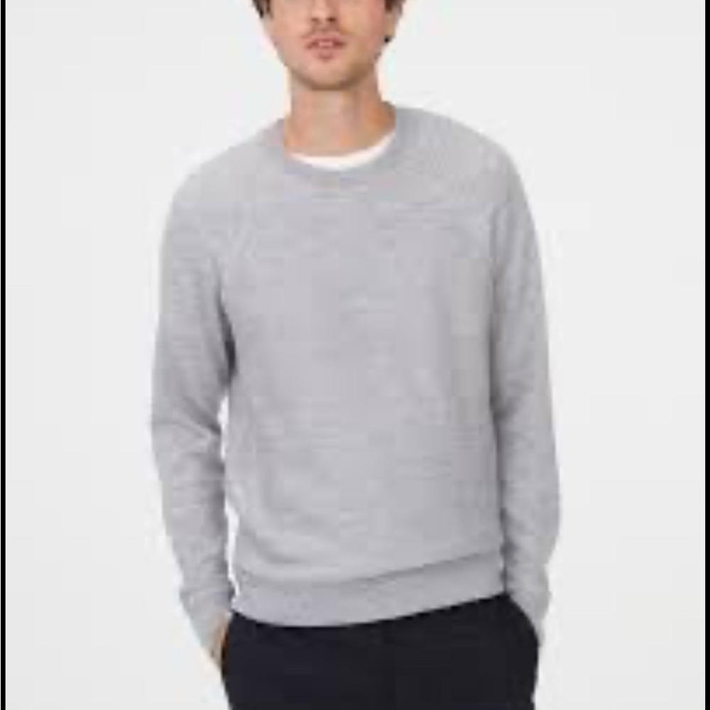 Club Monaco Gray Crewneck Sweater Soft Knit Minimalist Design